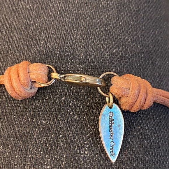 Coldwater Creek leather and stone necklace - Picture 4 of 4